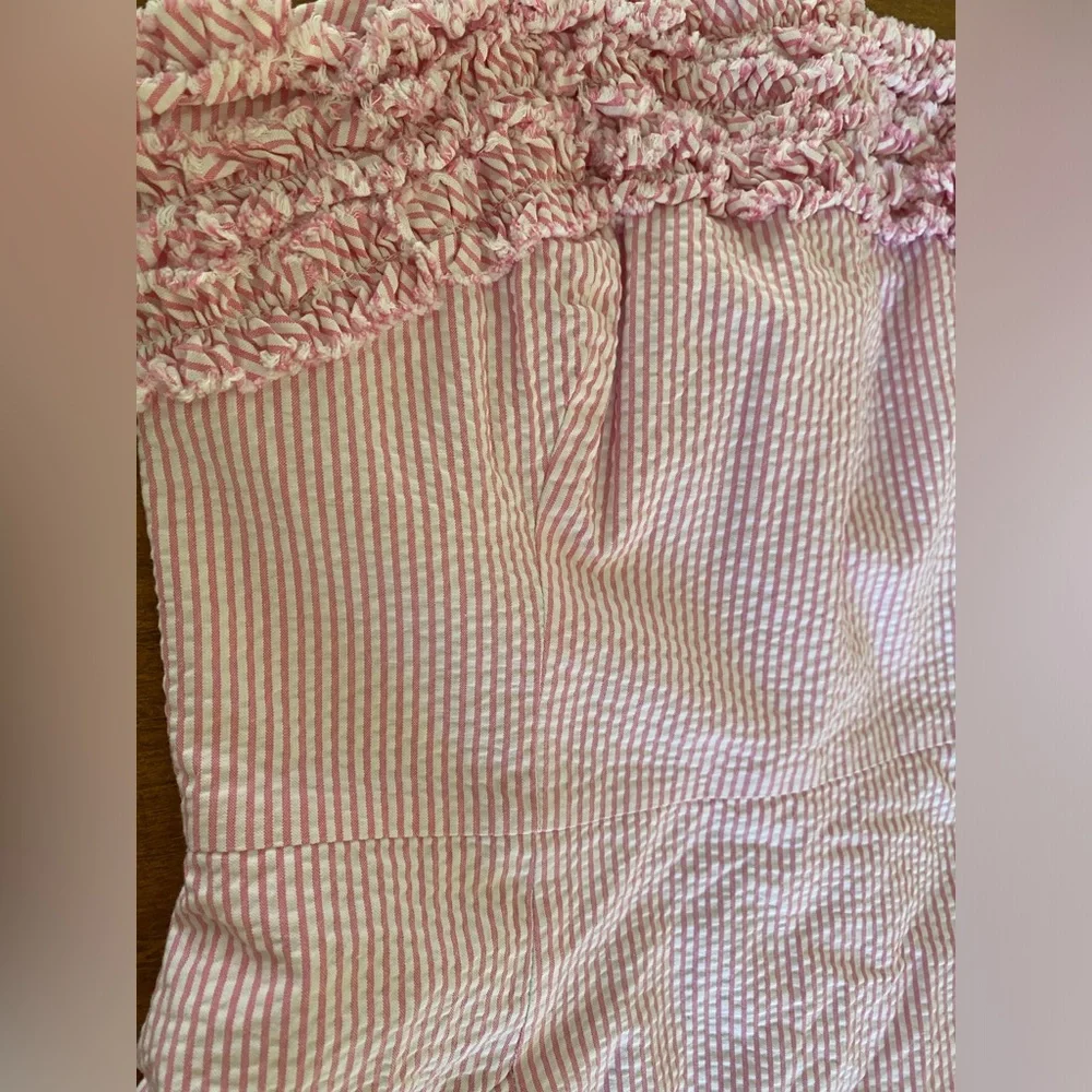 Lilly Pulitzer Pink + White Strapless Cocktail Dress - Picture 7 of 7